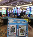 Plastic-Coated Vegas Style Playing Cards with Dice - 1