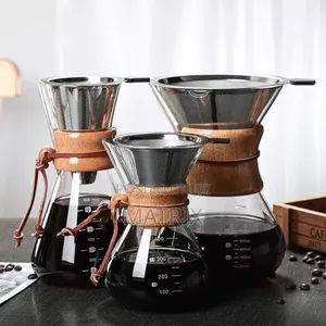 Glass Coffee Maker with Reusable Filters