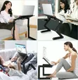 Multifunctional Laptop Table with Cooling Fans - 1