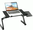 Multifunctional Laptop Table with Cooling Fans - 3