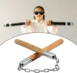 Martial Arts Training Nunchucks - Orange Wood - 2