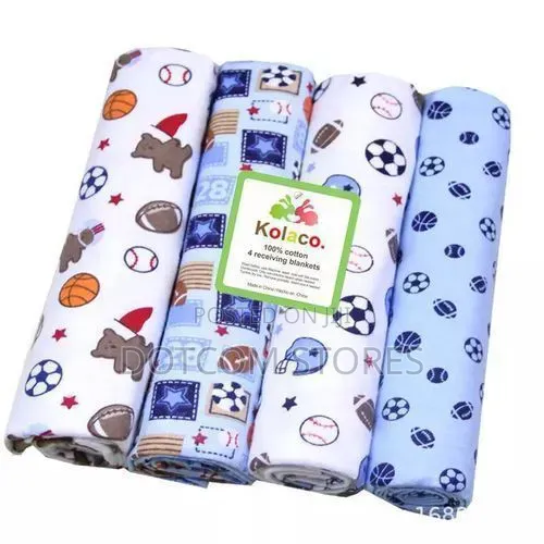 Baby 4-Pack 100% Cotton Receiving Bedsheets - 1