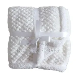 Baby Receiving Blanket - White