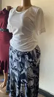 Classic Vintage Tops and Skirt Set - 1