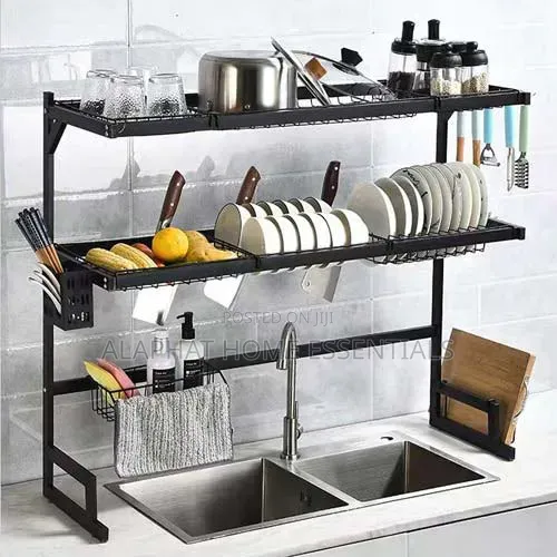 2-Tier Over-the-Sink Dish Drying Rack - 1