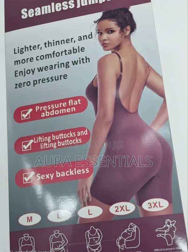Women's Seamless Full-Body Shapewear Jumpsuit - 1
