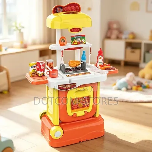 2-in-1 Kids' BBQ and Kitchen Play Set - 1