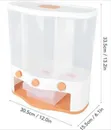 3-Grid Grain Storage Container/Dispenser - 1