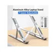 Adjustable Aluminum Laptop Stand - Silver - 1