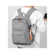 Waterproof Minimalist Laptop Backpack - Grey - 5
