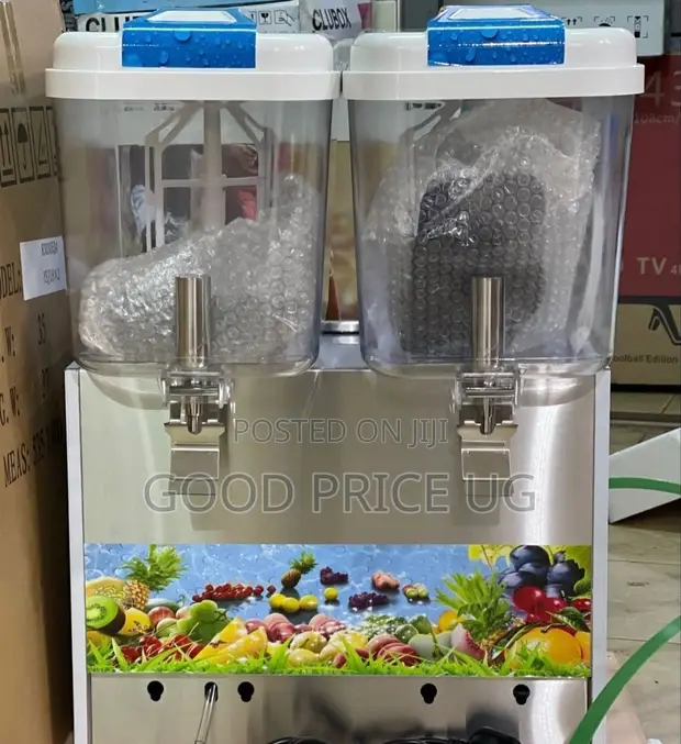 Commercial Double-Tank Electric Juice Dispenser & Cooler - 1