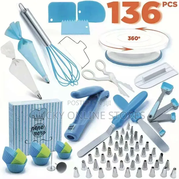 136-Piece Cake Decorating Kit - 1