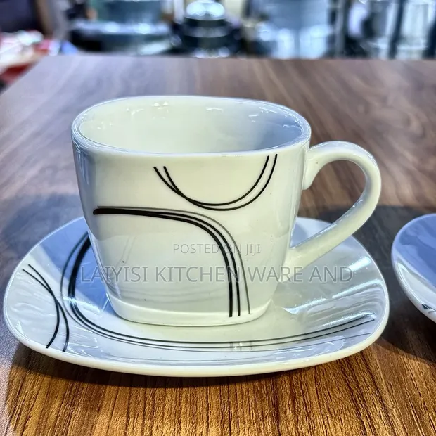 6-Piece Elegant Tea Cup & Saucer Set - 1
