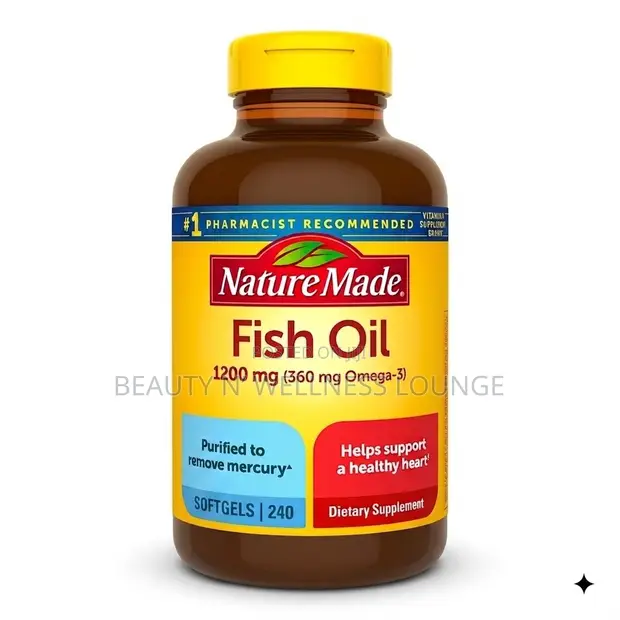 Nature Made Fish Oil Burpless 240 Softgels - 1