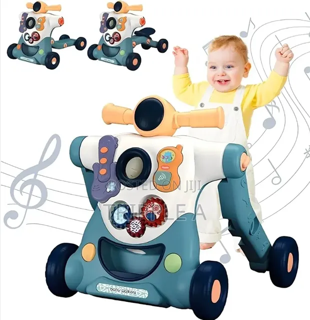 3-in-1 Baby Sit and Standing Learning Walker - 1