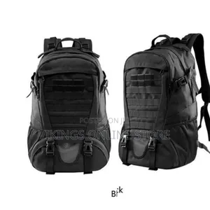 MOLLE-compatible Tactical Military Backpack for Hiking & Camping
