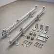 4.9m Aluminium Solar Panel Mounting Rails with Clamps & L Feet - 2