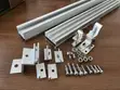 4.9m Aluminium Solar Panel Mounting Rails with Clamps & L Feet - 3