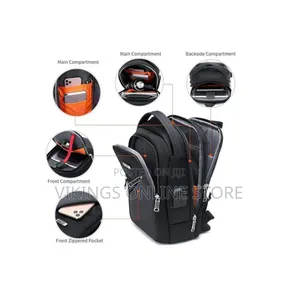 DUSLANG Crossbody Backpack Bag with USB Charging Port