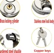 Heavy Duty Disc Locks with Hardened Steel Shackle - 1