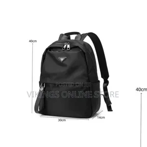 Nylon Travel & School Backpack with Dual Zippers