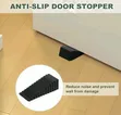1pc Pink Silicone Door Stopper - 4