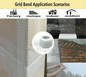 Self-Adhesive Fiberglass Mesh Tape (50mm x 45m)