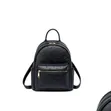 Black Embossed Monogram Mini Backpack - 1