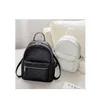 Black Embossed Monogram Mini Backpack - 2