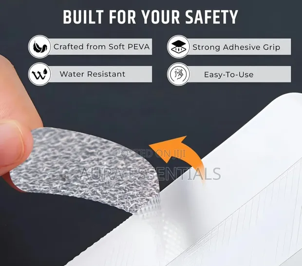 12pcs Robustt Anti-Slip Tape Patches for Bathrooms - 1