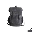 Vintage Faux Leather Flap-Top Backpack - 2