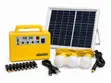 20W Solar Home Lighting Kit with FM Radio & USB Charging - 2