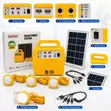 20W Solar Home Lighting Kit with FM Radio & USB Charging - 4