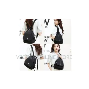 Women's Small Nylon Mini Backpack Shoulder Bag