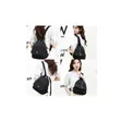 Women's Small Nylon Mini Backpack Shoulder Bag - 1