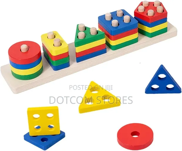 Wooden Montessori Shape Sorter Toy - 1