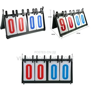 4-Digit Portable Tabletop Flip Scoreboard