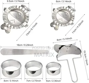 Stainless Steel Dumpling Maker and Cutter Set