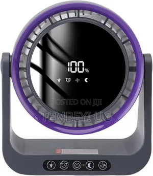 USB Air Circulator Desk Fan with Remote & Digital Display
