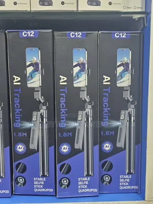 AI Tracking Tripod Stand - Black