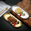 Stainless Steel Gold Serving Tray - 2