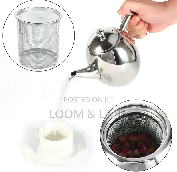 1 Litre Stainless Steel Teapot with Infuser - 1