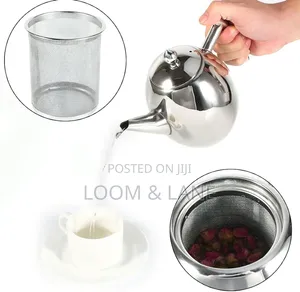 1 Litre Stainless Steel Teapot with Infuser