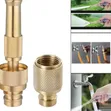 Solid Brass Adjustable High-Pressure Hose Nozzle - 1
