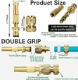 Solid Brass Adjustable High-Pressure Hose Nozzle - 3