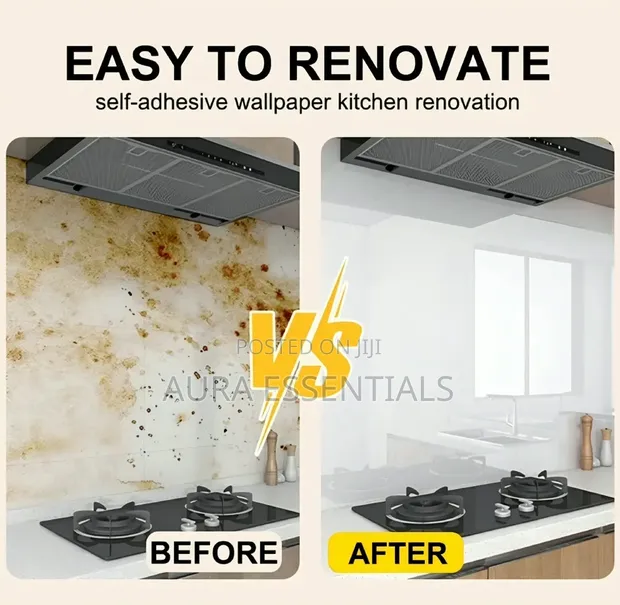 5pcs Marble Wallpaper PVC 3D Self Adhesive Wall Sticker - 1