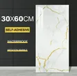 5pcs Marble Wallpaper PVC 3D Self Adhesive Wall Sticker - 2