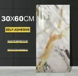 5pcs Marble Wallpaper PVC 3D Self Adhesive Wall Sticker - 5