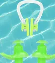 Reusable Swimming Ear Plugs & Nose Clip Set - 2