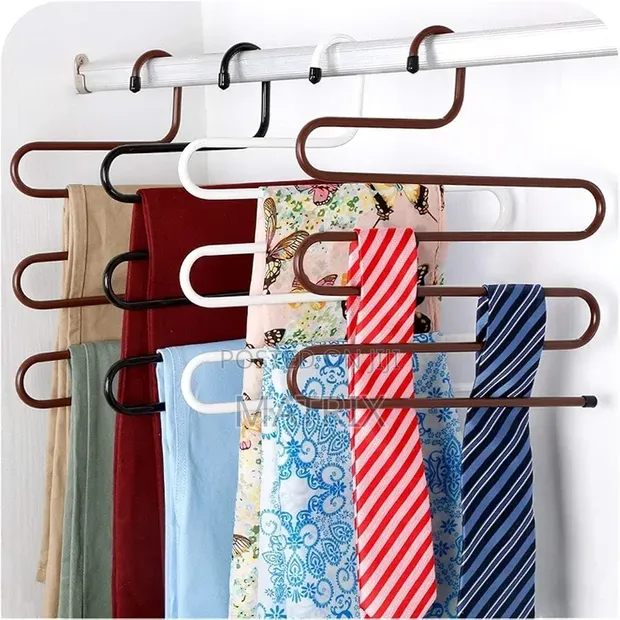 5-Layer Metallic S-Hanger for Pants & Scarves - 1